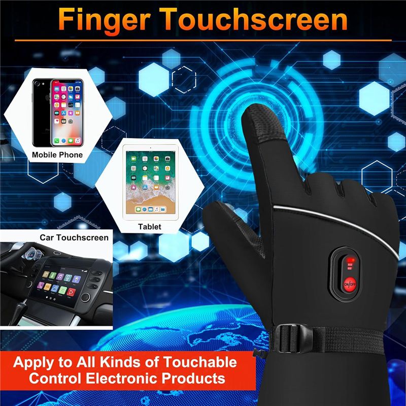 A07T-電熱式手袋、冬用、タッチスクリーン対応、バッテリー - Hand Warmer Electric のレビューと価格