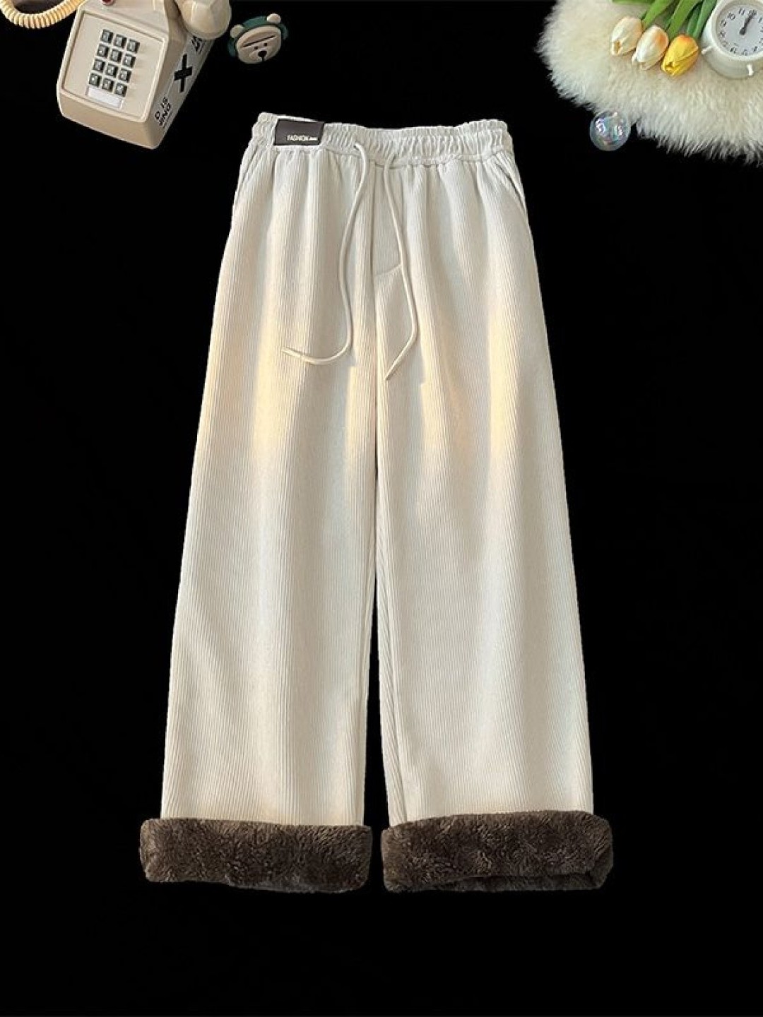 アメリカンスタイルフリース裏地付き厚手ラムベルベットカジュア - Corduroy Pant Warm のレビューと価格