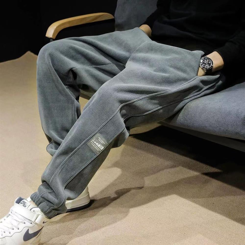 厚みのあるフリースメンズカジュアルパンツ秋冬耐摩耗性耐久性の - Corduroy Pant Warm のレビューと価格