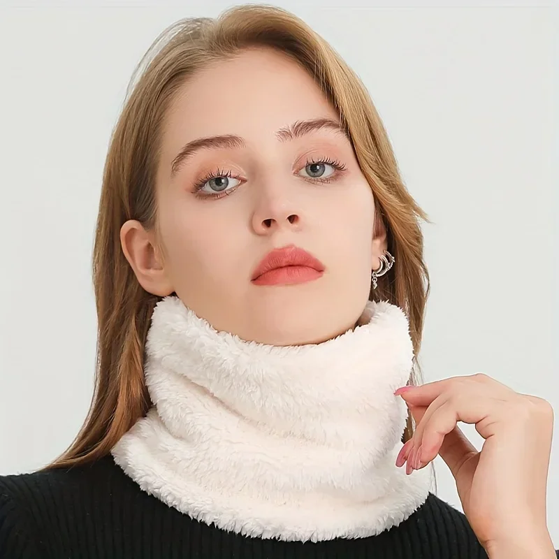 防風ぬいぐるみインフィニティスカーフ無地ネックゲートルかわい - Neck Gaiter Fleece のレビューと価格