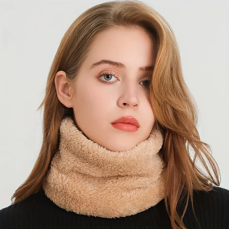防風ぬいぐるみインフィニティスカーフ無地ネックゲートルかわい - Neck Gaiter Fleece のレビューと価格